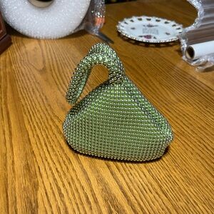 Green Beaded Women's Bag
